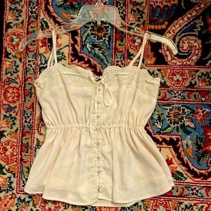 American Eagle Eyelet Cami